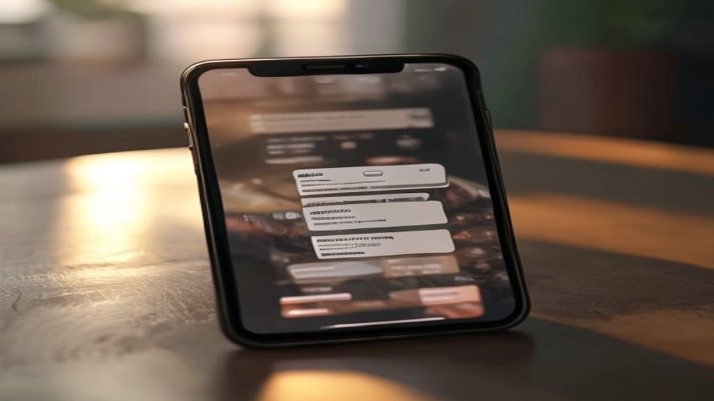A phone screen showing notification badges
